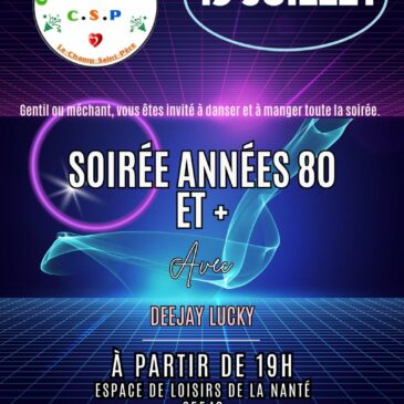 Soirée année 80