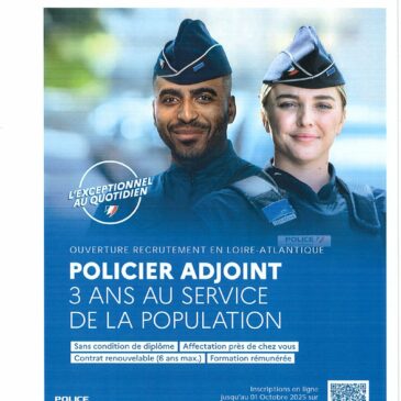 Recrutement policier adjoint