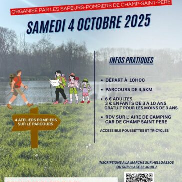Marche des familles – Cross départemental des Sapeurs-Pompiers de Vendée