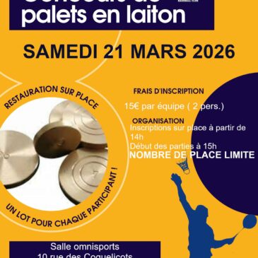 Concours de palets en laiton