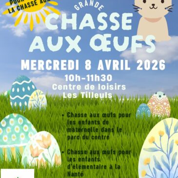 Grande chasse aux oeufs du centre de loisirs