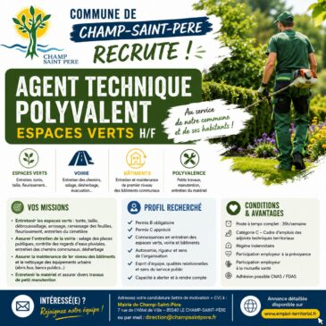 Poste d&rsquo;Agent technique polyvalent