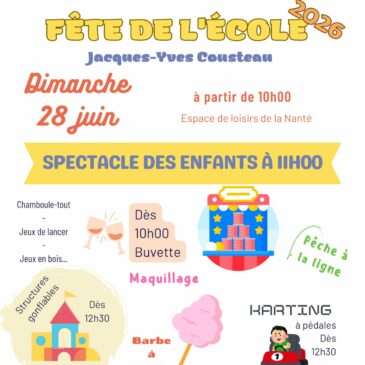 Fête de l&rsquo;école Jacques-Yves Cousteau